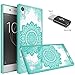 Wtiaw:Sony Xperia XA1 Ultra,Sony Xperia XA1 Ultra Dual Case,Sony Xperia XA1 Ultra Phone Case,360 Degree Rotating Ring Kickstand Dual Layer Defender Case for Sony Xperia XA1 Ultra-CH Rose Gold