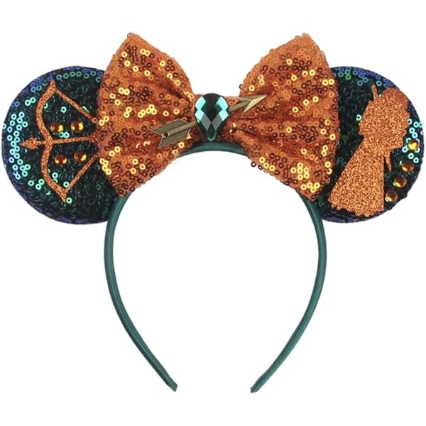 Amazon.com: CLGIFT Beauty and The Beast Ears, Gold Minnie  display picture 3