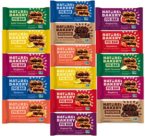 Ultimate Healthy Stone Ground Whole Wheat Fig Bar (16 COUNT) Variety Pack Sampler, All Natural NON GMO Snack Food come in Elegant Luxurious Gift BOX for ALL Occasions