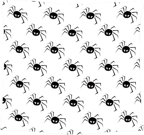 Amazon Co Jp 白いベクトルイラストにクモのハロウィーンパターン 個性ギフト 北欧 木柄 森林 風景画 大判 ファブリック装飾用品 アートプリント 熱帯植物 おしゃれ インテリア 装飾 撮影の背景 お間仕切り 新築祝い 結婚祝い プレゼント 160x130 Cm Home Kitchen