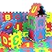Kids EVA Foam Play Mat, 36 Pcs Baby Child Number Alphabet Puzzle Foam Maths Educational Toy Gift Puzzles - 4.72 x 4.72 inches/Pcs