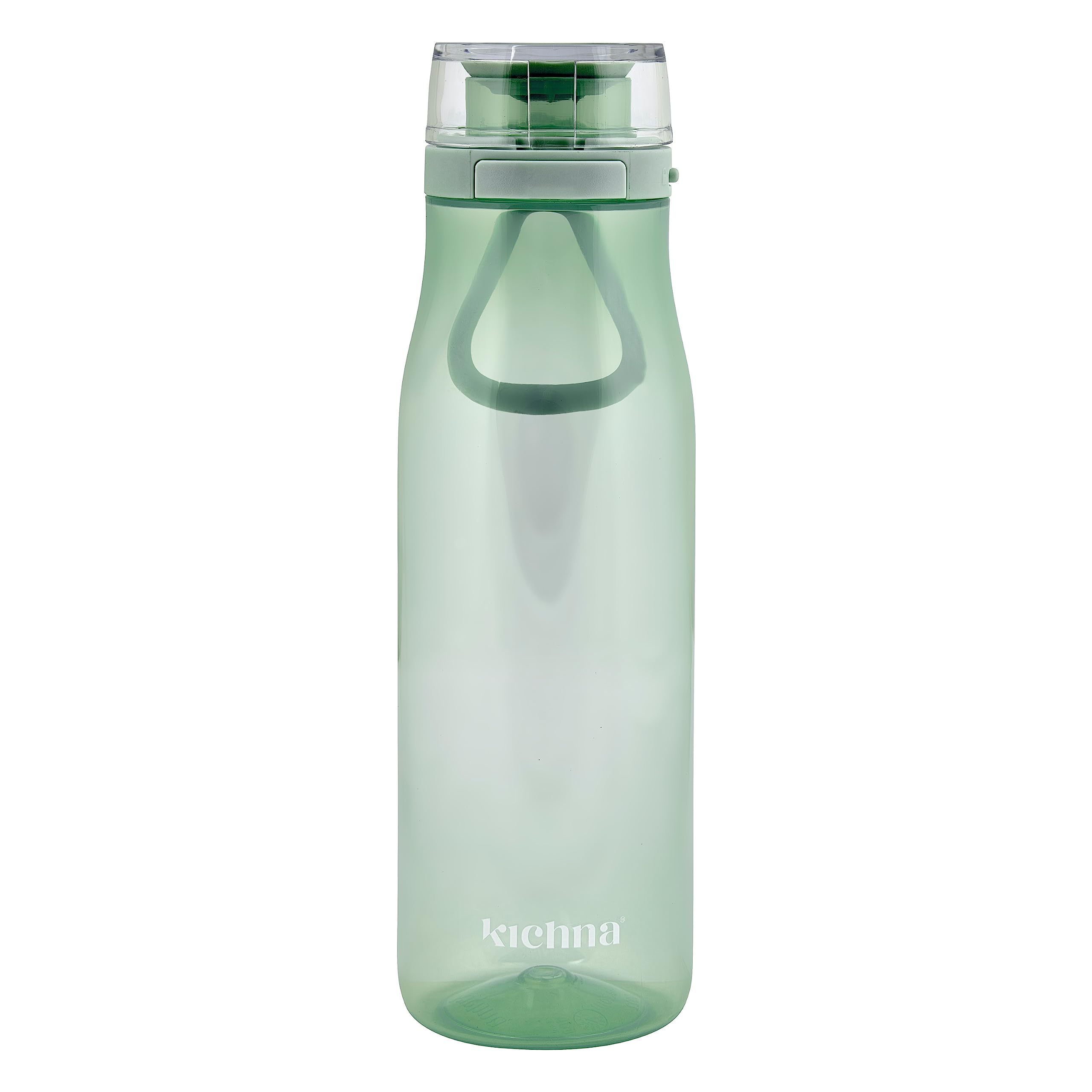 Kichna The Quencher Sports Drinks Water Bottle 700ml | Reusable BPA-free Plastic Water Bottle with Carry Loop & Side Lock | Leak Proof Flip Lid for Gym, Hiking & Yoga | Color Pistachio Green — image 1