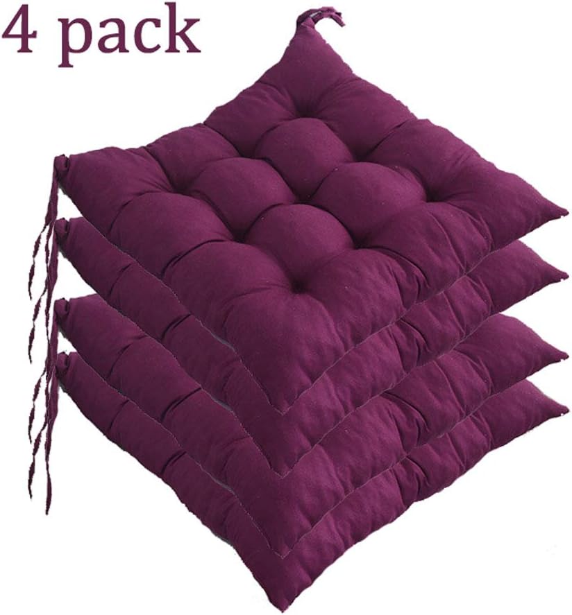 YYRZ Set of 4 Indoor/Outdoor Chair Cushion, Cotton Chair