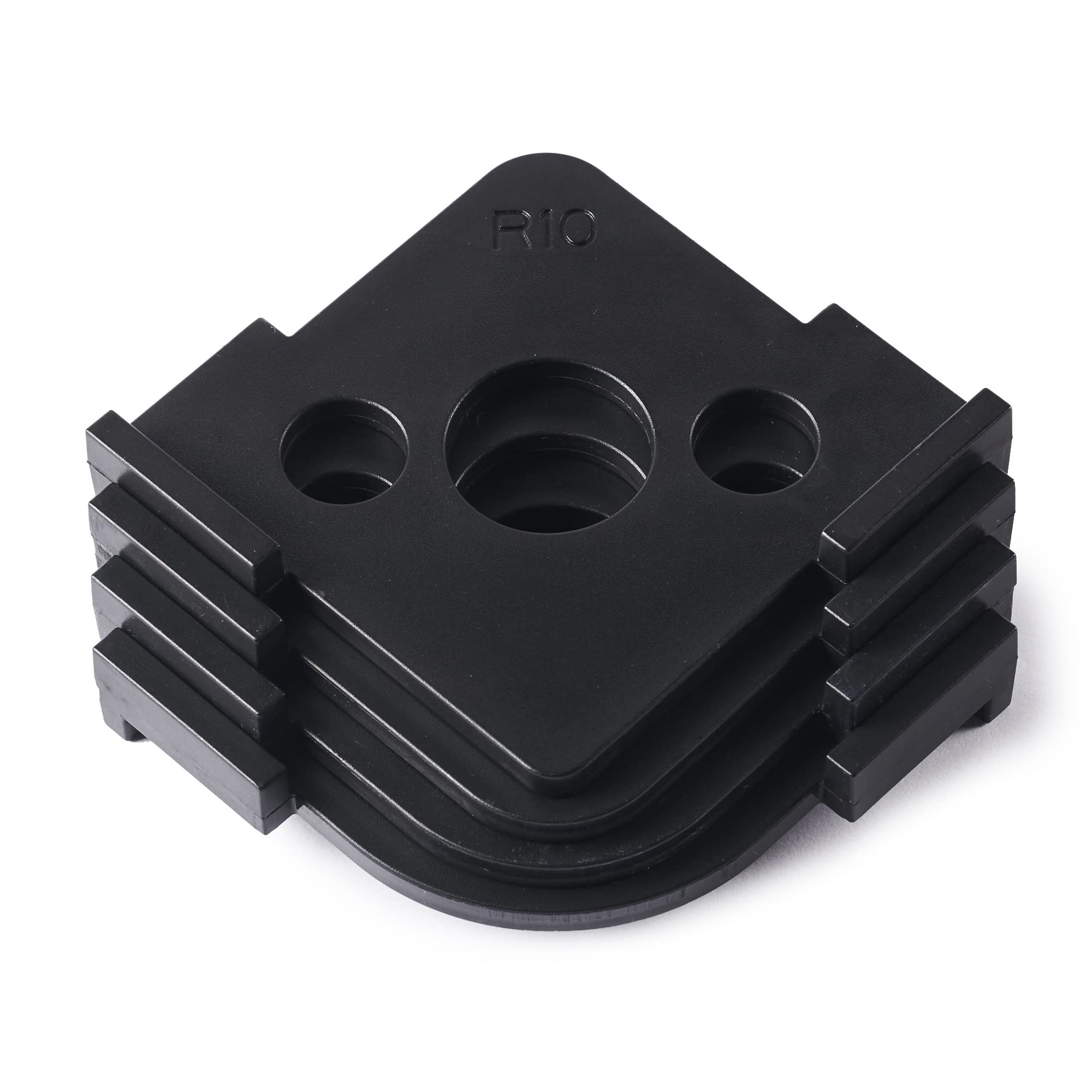 HERMIT TOOLS Pack of 4 Corner Radius Routing Templates - Router Bit Templates for Woodworking - 8 Different Radius Sizes