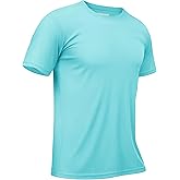 TACVASEN Mens Athletic Short Sleeve T-shirts Quick Dry Fit Workout Sun Protection Swim Shirts Running Rash Guard UPF50+