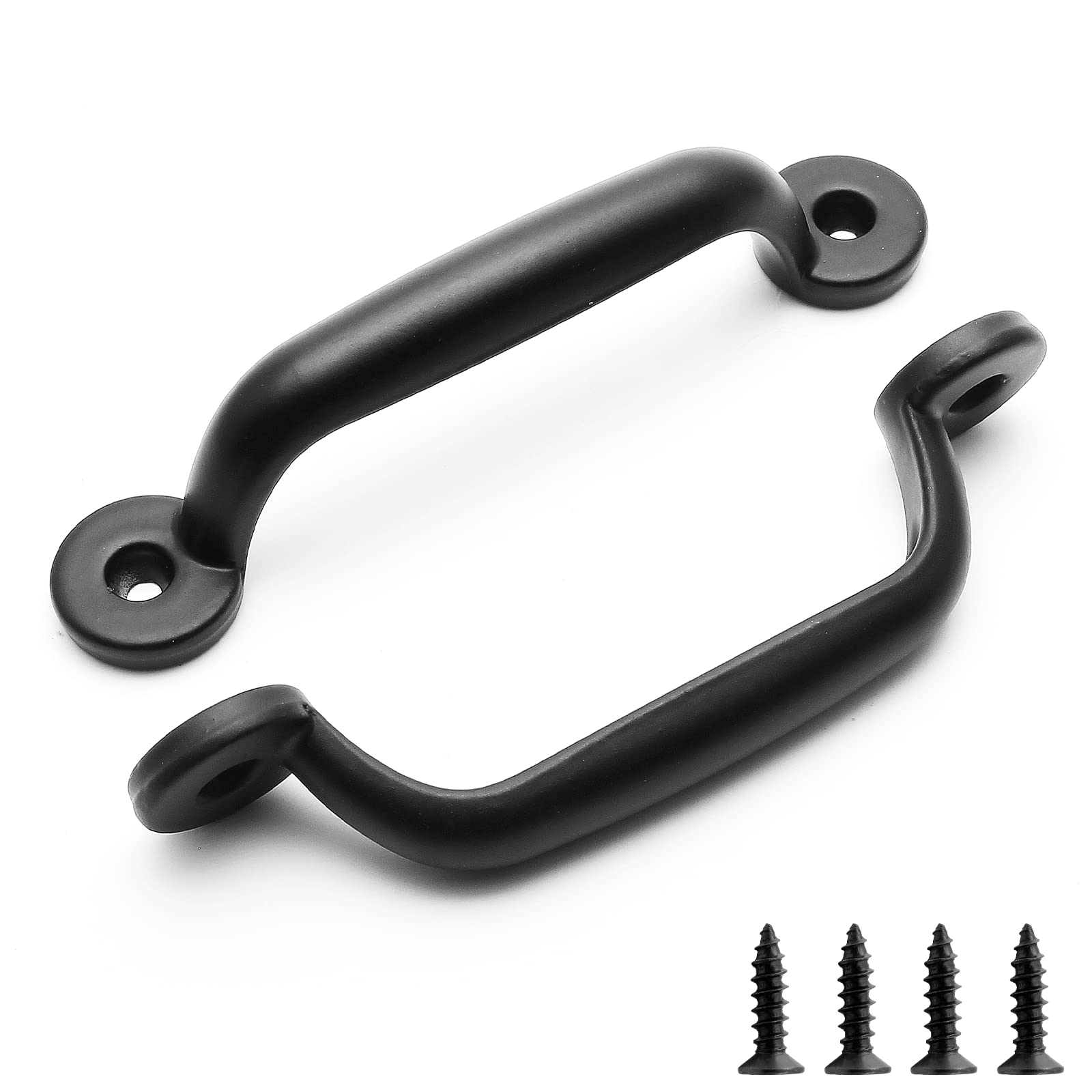 Photo 1 of Bivethoi 10pcs Small Drawer Handles Vintage Cabinet Pulls, Black Gate Pulls Antique Cupboard Handles with Mounting Screws, Jewelry Box Door Handle Hardware for Dresser Decorative (3 Inch Hole Center)
