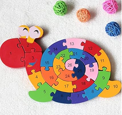Mua 新品 動物カタツムリ デジタル 積み木パズル 木製のおもちゃ 幼児教育用品 誕生日のプレゼント 子供パズル 知育玩具 幼児教育アプリシリーズ 知識を増すおもちゃ雑貨 木制品 Zqzb02 Tren Amazon Nhật Chinh Hang Fado