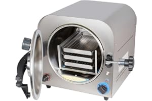 TINSAY 14L 900W Dental Autoclave Sterilizer High Pressure Steaming Box Steam Machine Steam Sterilization Equipment,Stainless Steel Lab Sterilizer