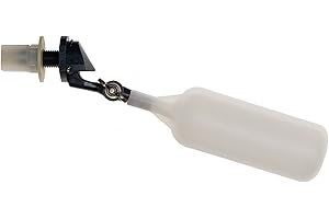 Kerick Valve MA252 PVC Mini Float Valve, Tank Mount, Adjustable Arm, 1.5 gpm at 60 psi, 1/4" Tube
