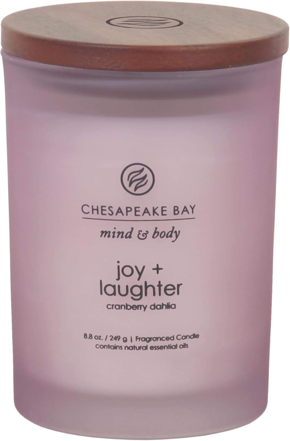 Chesapeake Bay Candle Scented Candle, Joy + Laughter (Cranberry Dahila), Medium