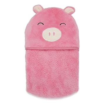 pig hooded towel