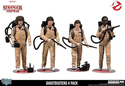 McFarlane- Stranger Things Pack Figuras Dustin, Mike, Will \u0026 Lucas Cazafantasmas, Multicolor, 15 cm (MAR187206): Amazon.es: Juguetes y juegos