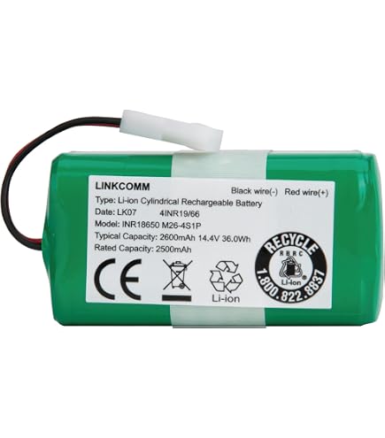 Replacement Battery For Bissell & Bobsweep Robot Vacuums - 3400mAh 14.4V/14.8V Li-ion (Compatible List)