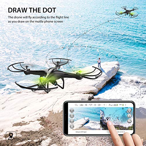 Potensic U42 WiFi FPV Drone with 720P HD Camera , 360°Flip, RTF Remote Control Drone for Beginners with Altitude Hold, Gravity Sensor, Healess Mode, One key Take Off/Landing, Compatible with VR Glass
