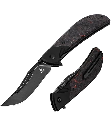 Amazon.com: Kizer Momo Pocket Folding Knife, 4.11” 14C28N Blade