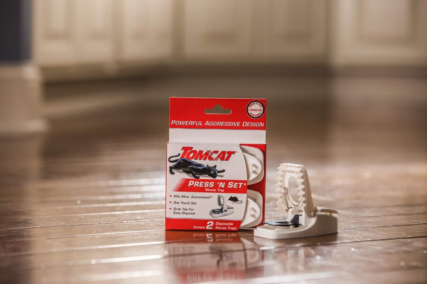 Tomcat Press 'N Set Mouse Trap, 2 Traps : Garden & Outdoor