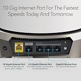 NETGEAR Orbi WiFi 6E Quad-Band AXE11000 Router RBRE960 10Gbps Mesh 3000 sq ft view 4