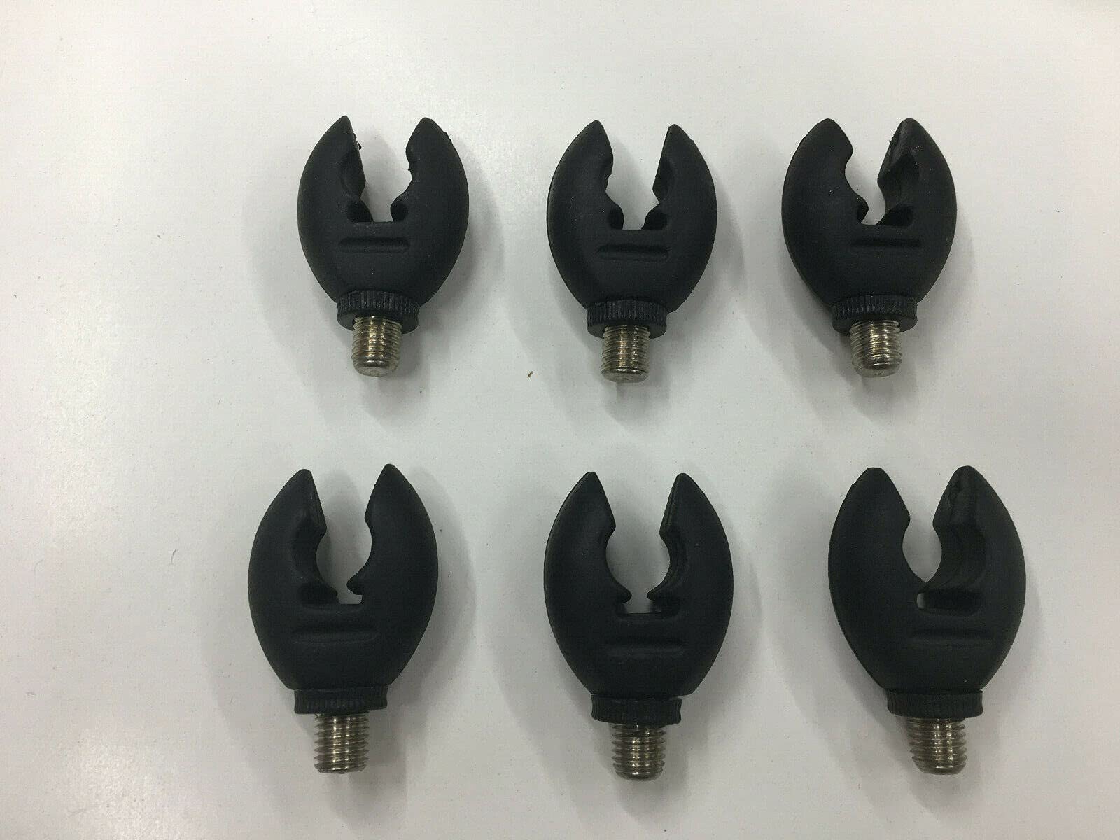 TMC 6 x Black Rod Rubber Rod Butt Grips/Rests. Flexible. Carp and Coarse Fishing. rests, rod