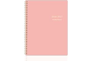 MEDOLOVE 2026-2027 Monthly Planner, Calender Planner from Jan 2026 - Dec 2027, 24 Months for Planning with Habit Tracker, To-Do List, Goals,Summary ,7.5" x 10", Spiral Bindding for Personal Organizer and Office Supplies Pink