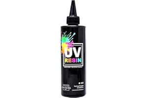 Counter Culture DIY Clear UV Resin, Quick Art Supplies for Coating & Casting, Great for Jewelry, Keychains - Epoxy Glue Cures Hard, No Sticky Residue (8 oz)