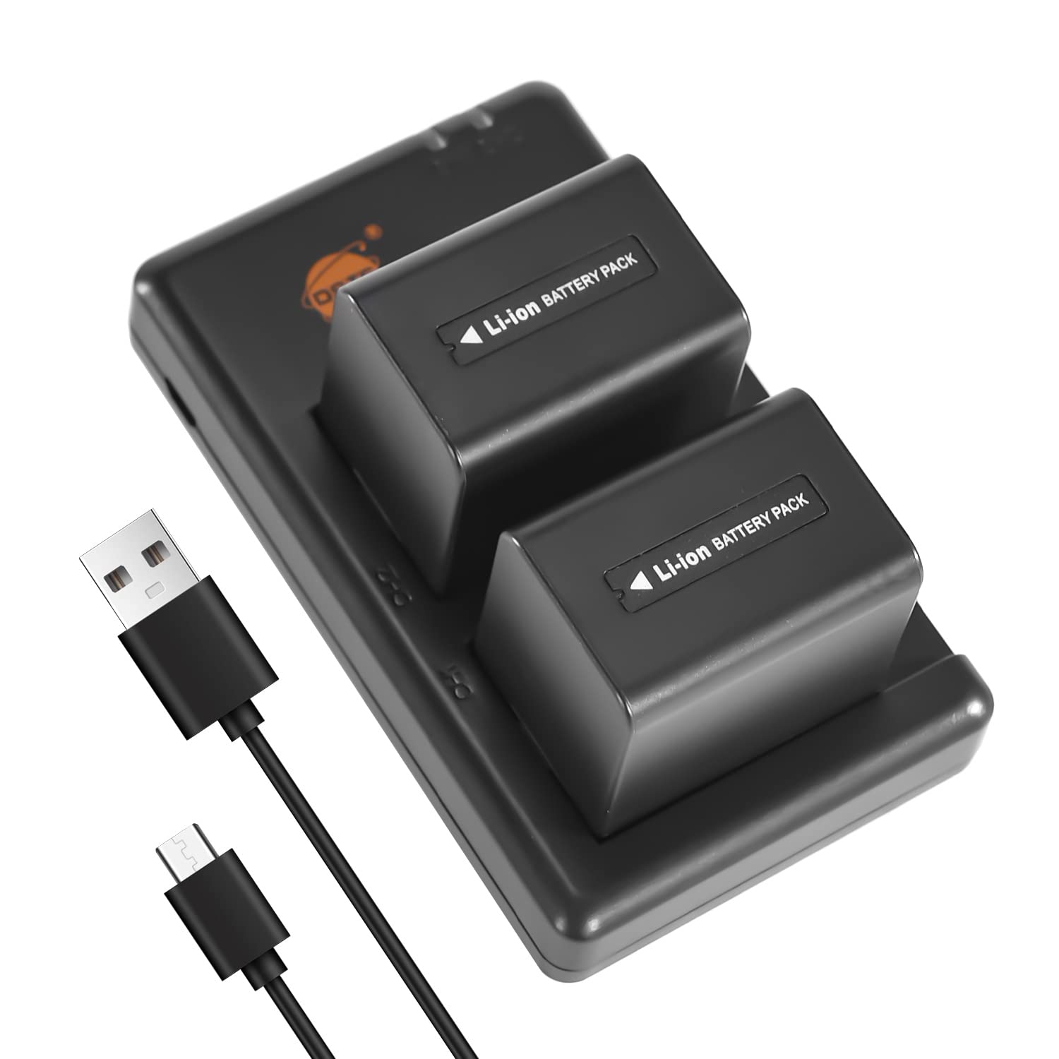 DSTE 2PCS NP-FV70 (2600mAh/7.4V) Battery Charger Set Compatible for Sony DCR-SX45 DCR-SX63 DCR-SX65 DCR-SX83 DCR-SX85 FDR-AX100 HDR-CX105 HDR-CX110 HDR-CX115 HDR-CX130 HDR-CX150 HDR-CX155 Camera
