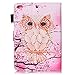 iPad Mini Case, Mini 2/3/4/5 Case, Dteck Slim Folio Stand Premium PU Leather Wallet Smart Auto Sleep/Wake Cover for iPad Mini 5th Generation/Mini 4/Mini 2/Mini 3/Mini 1, Pink Owl