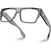 VISOONE Square Full Rim Blue Light Blocking Glasses Large Fashion Computer Multi Colors Eyeglass Frame Women Men ALBA
