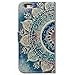 Bcov Case for iPhone 6s/iPhone 6, Bcov Green Circular Mandala Card Slot Wallet Leather Cover Case for iPhone 6 6S