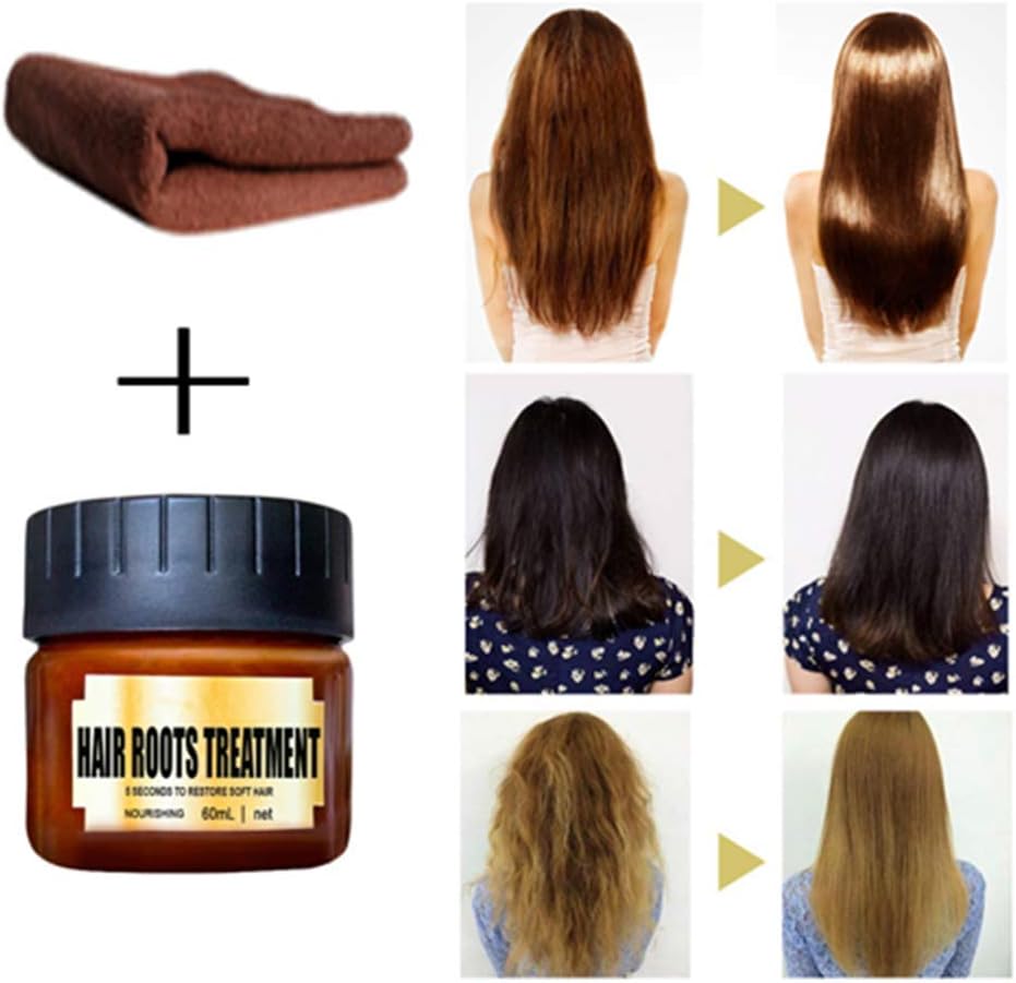 DRAGONHOO Advanced Molecular Hair Roots Treatment Hair Conditioner, Hair Detoxifying Hair Mask Deep Conditioner Molecular Hair Roots Treatment 5 Seconds to Restore Soft Hair (60ML)