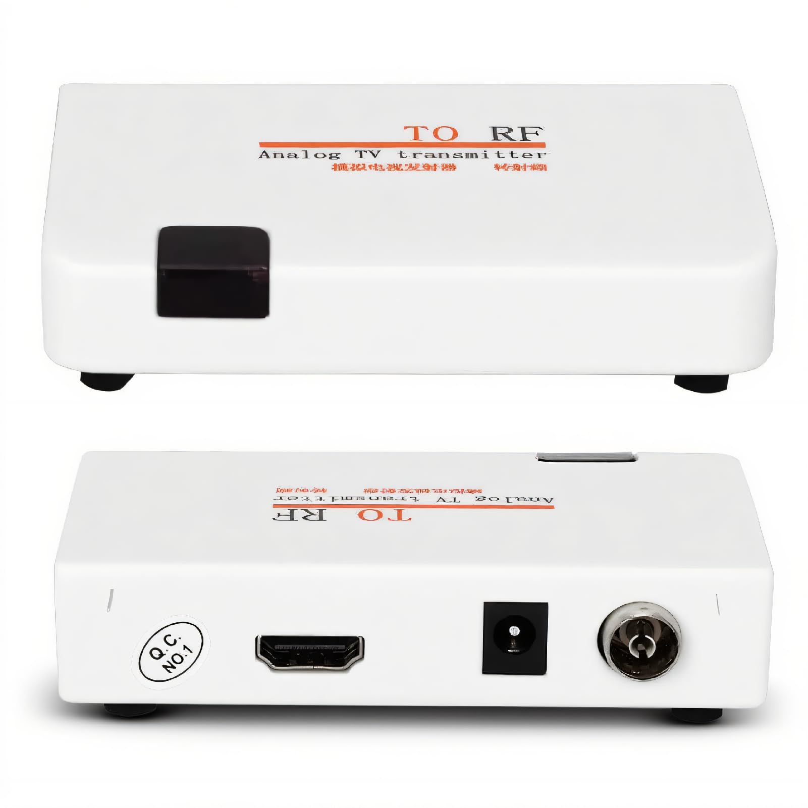 HDMI RF Modulator HDMI to RF Coaxial Converter Coax Adapter 1080P Analog TV Transmitter for DVD Game Console Set-top Box (UK PLUG)