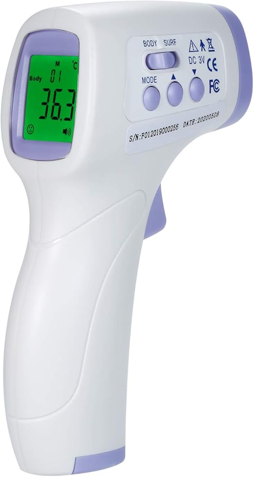 Decdeal Digital Forehead Thermometer Infrared Baby Thermometer Non Contact Body Temperature Gauge High Sensitivity Temperature For Baby With Fever