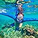 OMorc Diving Snorkel Set - 180 Degree Panoramic Wider View Diving Mask and Dry Top Snorkel, Anti-Fog and No-Leaking Scuba Mask, Snorkel with Food-Grade Silicone Mouthpiece