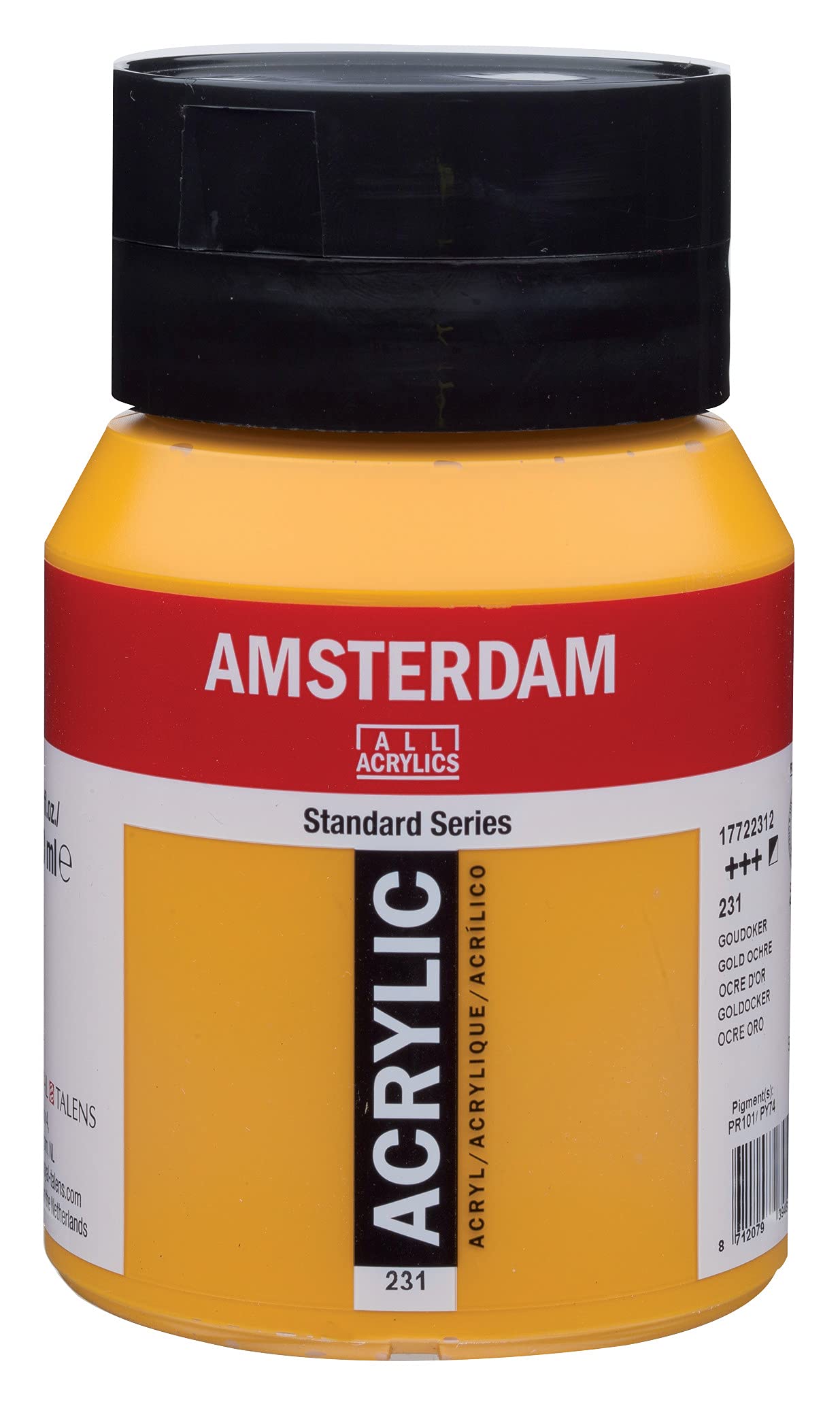 Amsterdam Standard Series Acrylic Jar 500 ml Gold Ochre 231 (17722312)