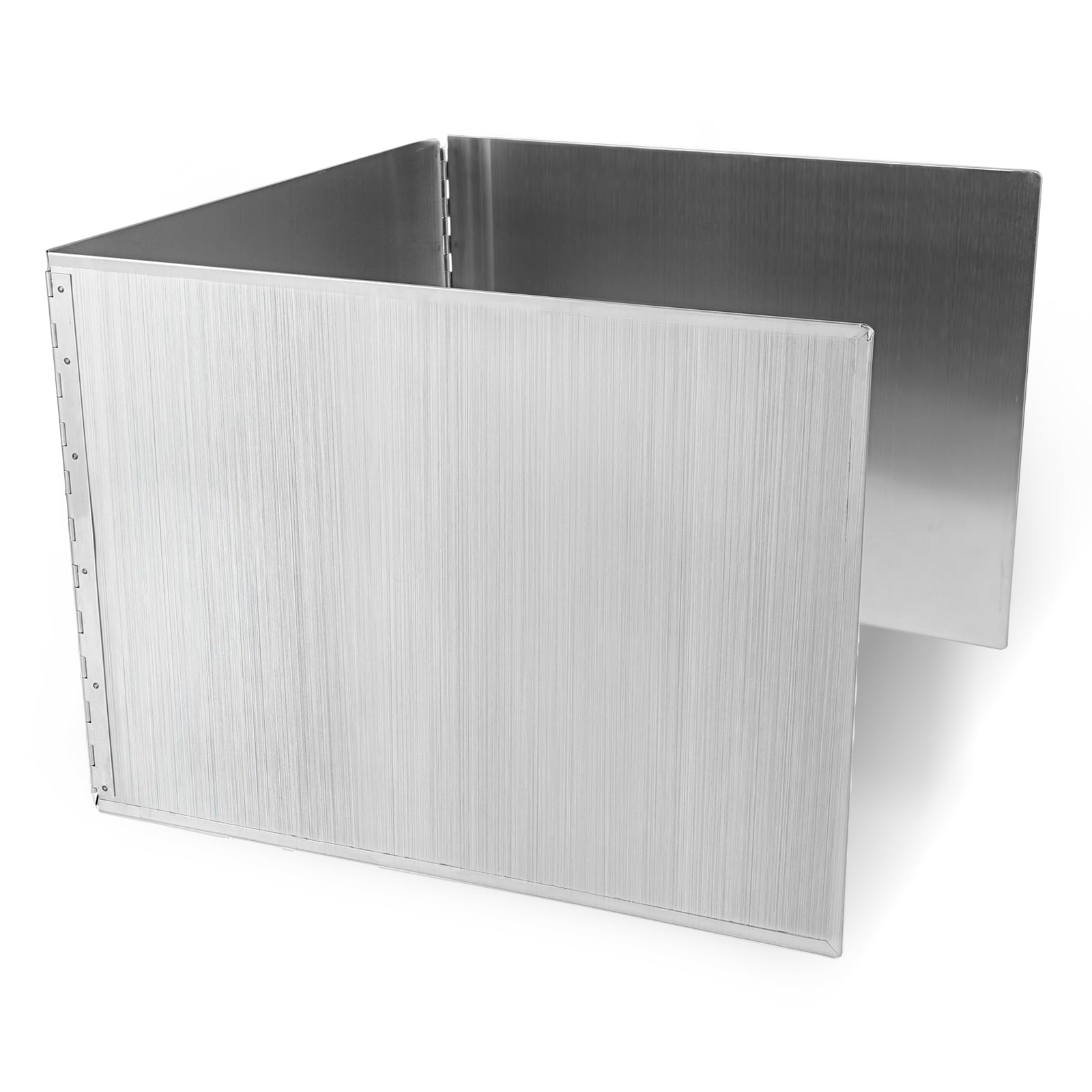 Photo 1 of 3 Sided Oil Splatter Guard, Upgrade Stainless Steel Anti Splatter Shield for Stove Top Cooktop, Foldable Grease Splatter Screen Oil Barrier, 15.7" x 11.8" (H)