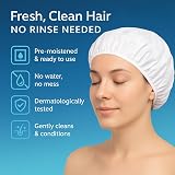 ALIA Rinse-Free Shampoo Cap 5 Pack Microwavable Hair Washing Cap view 8