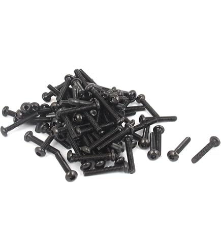 Viti Testa Cilindrica Brugola M2.5 X 3-20mm | 10 Pezzi Acciaio 12.9 Con Chiave Esagonale