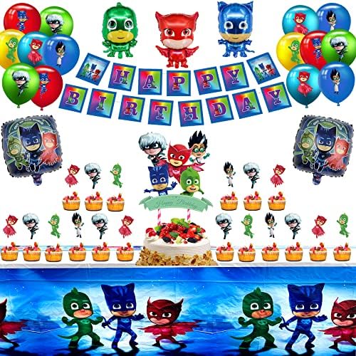 PJ Masks Party Decorations Supplies, PJ Masks Birthday Party Supplies