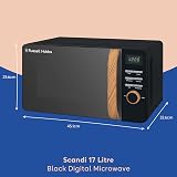Russell Hobbs RHMD714B-N Scandi Black 17L Digital Microwave 700W view 2