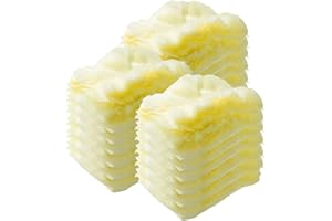FRESCARES Duster Refills,Static Dust Removal Brush Disposable Dusting Head Compatible with Swiffer Duster Refills for Electronics, Furniture, Blinds, Ceiling Fans (Yellow, 18 PCS)