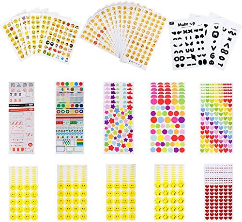 Mandydov Planner Stickers Value Pack, 101 Sheets,set of more than 3900 stickers ,Planner Basics, Stickers for Diary, Calendar, Album and Kids DIY Crafts