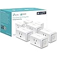 Kasa Matter Smart Plug w/ Energy Monitoring, Compact Design, 15A/1800W Max, Super Easy Setup, Works with Apple Home, Alexa & Google Home, UL Certified, 2.4G Wi-Fi Only, White, KP125M (4-Pack)