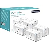 Kasa Matter Smart Plug w/ Energy Monitoring, Compact Design, 15A/1800W Max, Super Easy Setup, Works with Apple Home, Alexa & 