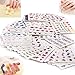 50 Sheets Nail Stickers,Nail Decals for Nail Art,Water Transfer DIY Decals Nail Art Butterfly,Flowers,Feathers etc,Colorful Nail Design Kit,Including Nail Gems Tweezers