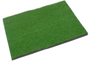 farawamu Golf Mat, 90x30cm 50x80cm Outdoor Indoor Golf Mat Training Practice Hitting Faux Grass Pad