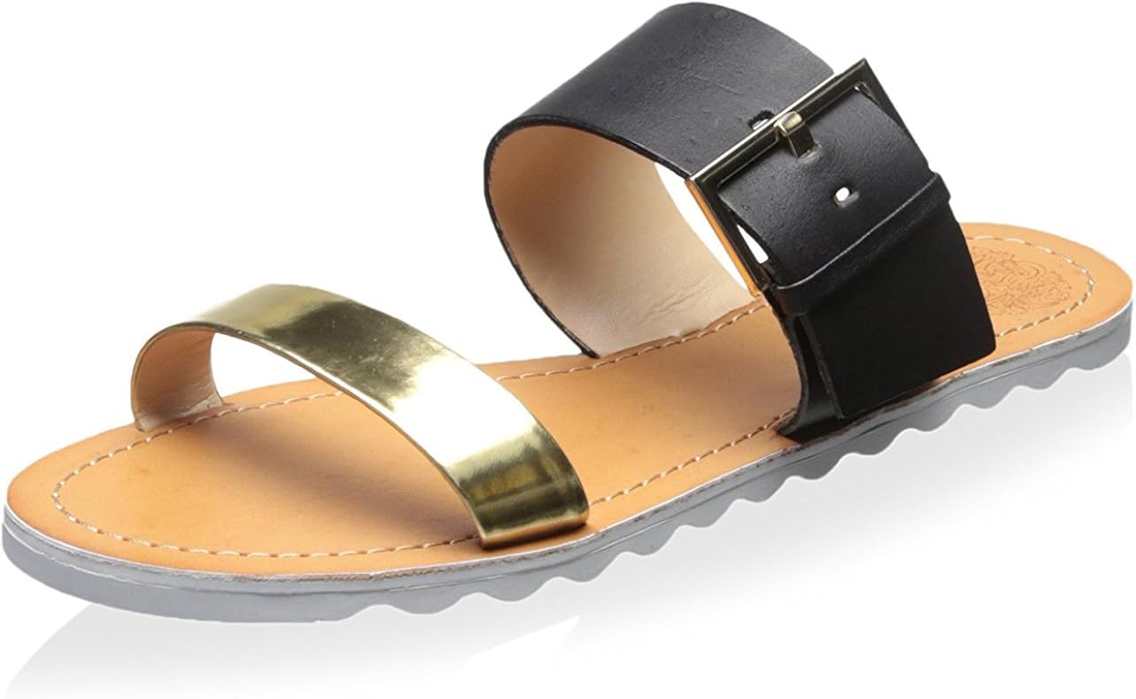 vince camuto gold flat sandals