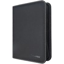 Carpeta Ultra PRO 4 Bolsillos Con Cremallera - Para 80 Tarjetas Deportivas, Páginas Con Toploaders, Piel Sintética