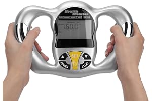 KEENSO Digital Body Fat Analyzer, Electronic BMI Handheld Body Fat Monitor with LCD Display, Multifunctional Portable Body Fat Measurement Device for Weight Loss, Fitness Monitoring,