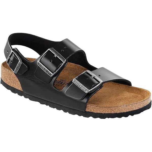 Birkenstock Milano Mens Size 8 Black Brown Beach Classic Outdoor Comfort Sandals Men main image 4