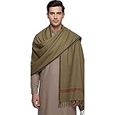 SHOPUKASA Men’s Shawl Winter Mens Scarf Keffiyeh Shemagh Cashmere Feel Scarves – Warm, Soft, Fashion Scarf for Men Gifts
