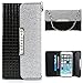 iPhone 6 Case,iPhone 6 Wallet Case,by Caseland Grid Pattern Bling Button Wallet Case for iPhone 6 4.7 Inch Case with Sling Black
